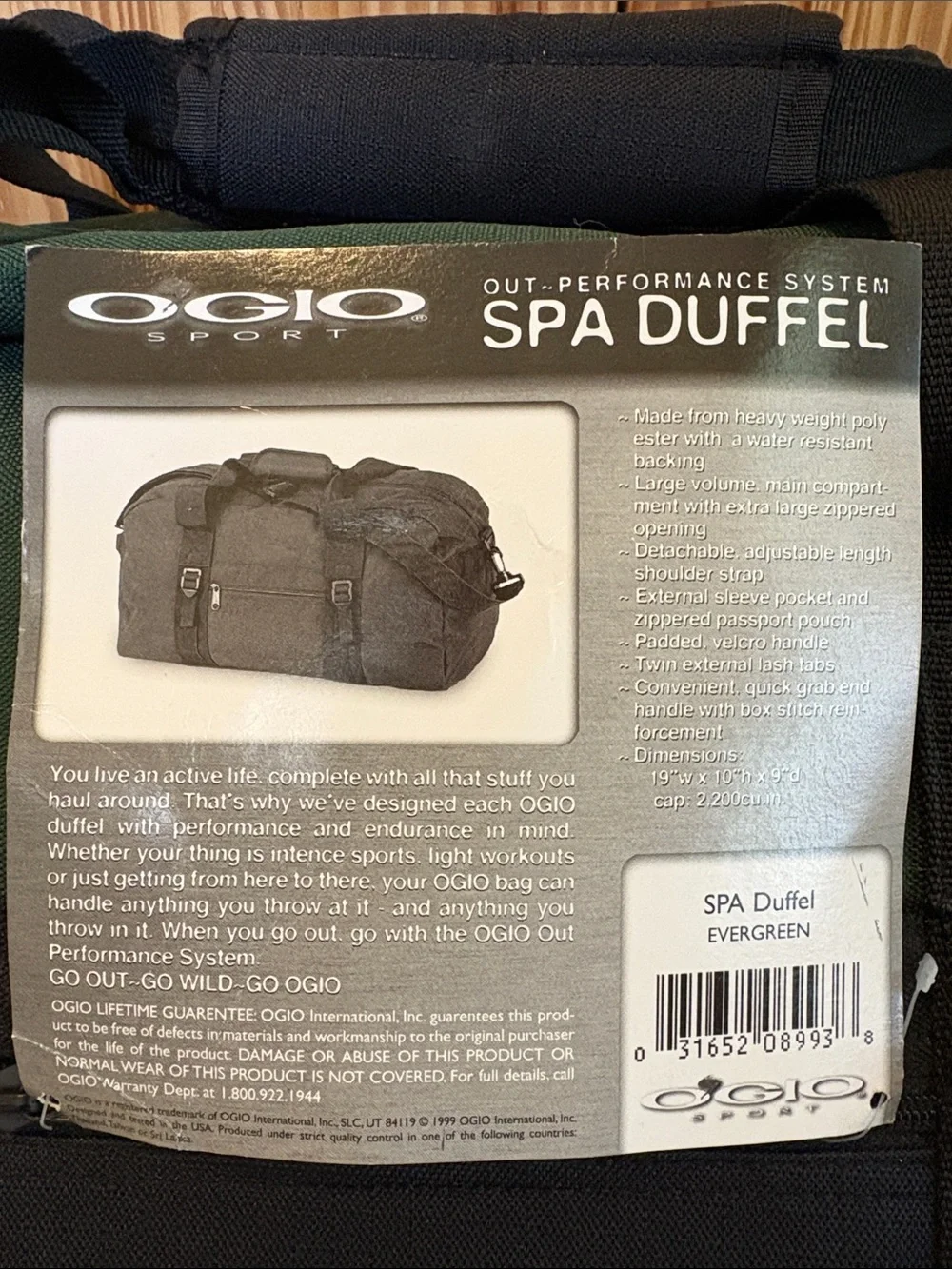 NEW OGIO Out-Performance System Spa Duffle Bag Carry-On Travel Luggage Shoulder